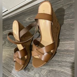 EXPRESS Brown Wedges Size 8